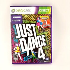 Just Dance 4 Xbox 360 Kinect Game Rihanna One Direction 40+ Hit Tracks Ubisoft